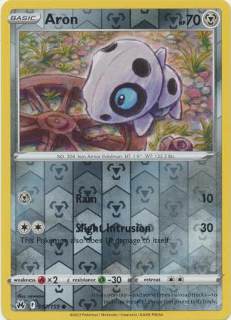 Aron 87/159 Reverse Holo | Crown Zenith | Pokemon Card