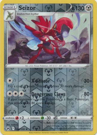 Scizor 86/159 Reverse Holo | Crown Zenith | Pokemon Card