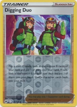 Digging Duo 126/159 Reverse Holo | Crown Zenith | Pokemon Card