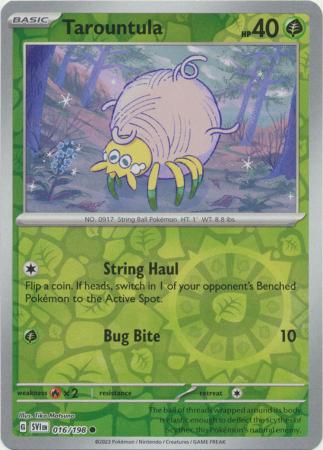 Tarountula 16/198 Reverse Holo | Scarlet & Violet | Pokemon Card