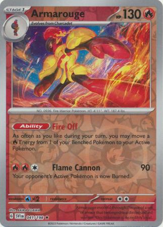 Armarouge 41/198 Reverse Holo | Scarlet & Violet | Pokemon Card