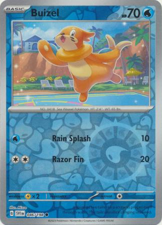 all buizel pokemon cards Pokemon Scarlet & Violet Base Set Common Buizel #46