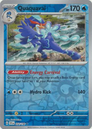 Quaquaval 54/198 Reverse Holo | Scarlet & Violet | Pokemon Card