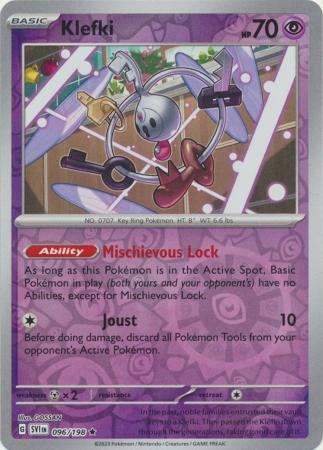 Klefki 96/198 Reverse Holo | Scarlet & Violet | Pokemon Card