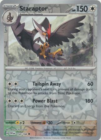 Staraptor 150/198 Reverse Holo | Scarlet & Violet | Pokemon Card