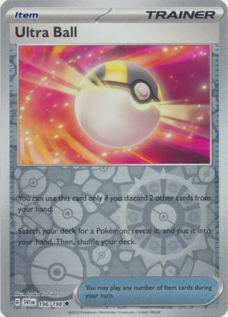 Ultra Ball 196/198 Reverse Holo | Scarlet & Violet | Pokemon Card