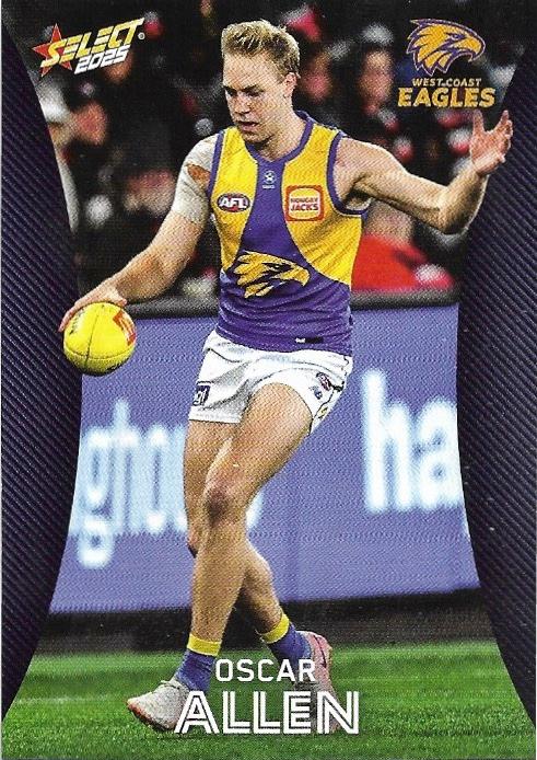 Oscar Allen #177 West Coast Eagles | 2025 Select AFL Footy Stars | Trading Card