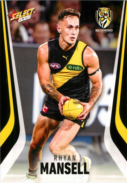 Rhyan Mansell #177 Richmond Tigers | 2026 Select AFL Footy Stars | Trading Card