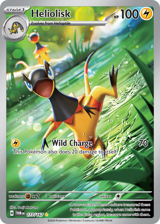 Heliolisk 177/167 Illustration Rare | Twilight Masquerade | Pokemon Card