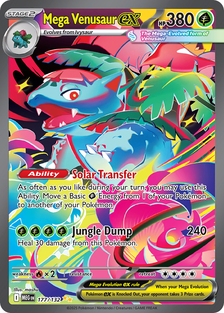Mega Venusaur ex 177/132 Special Illustration Rare | Mega Evolution | Pokemon Card