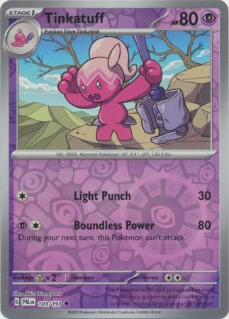 Tinkatuff 103/193 Reverse Holo | Paldea Evolved | Pokemon Card