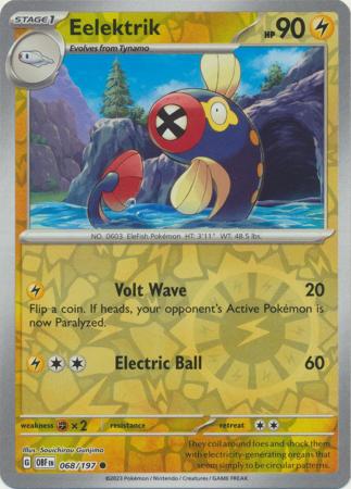 electrik pokemon card Buy Eelektrik | Obsidian Flames