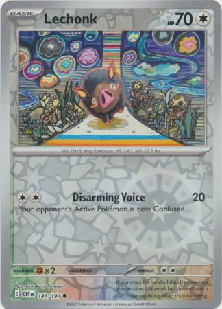 Lechonk 181/197 Reverse Holo | Obsidian Flames | Pokemon Card