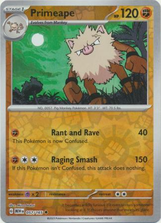 Buy Primeape 057/165 Uncommon | 151