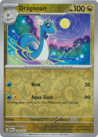 Dragonair 148/165 Reverse Holo | 151 | Pokemon Card