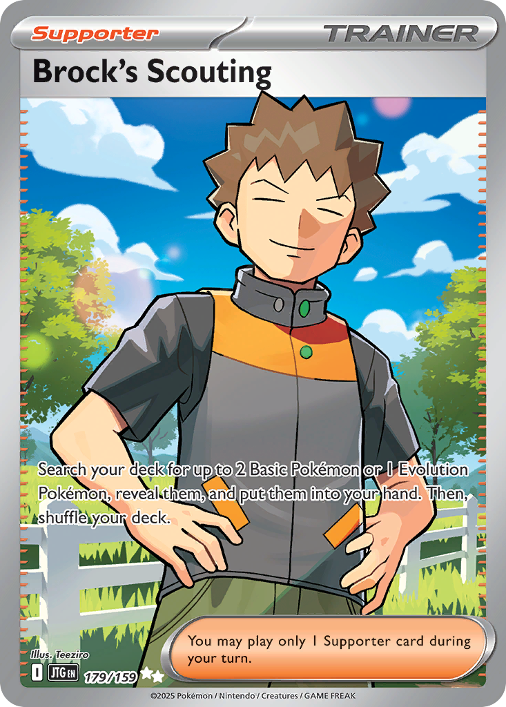 Brock's Scouting 179/159 Ultra Rare | Journey Together | Pokemon Card
