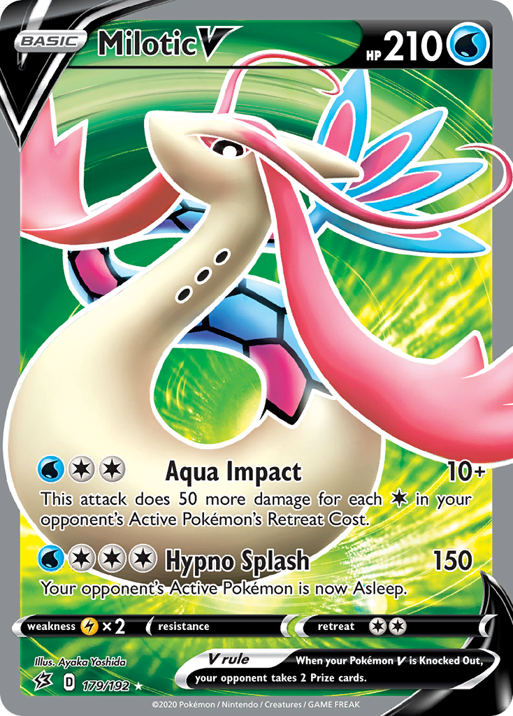 Milotic V 179/192 Rare Ultra | Rebel Clash | Pokemon Card