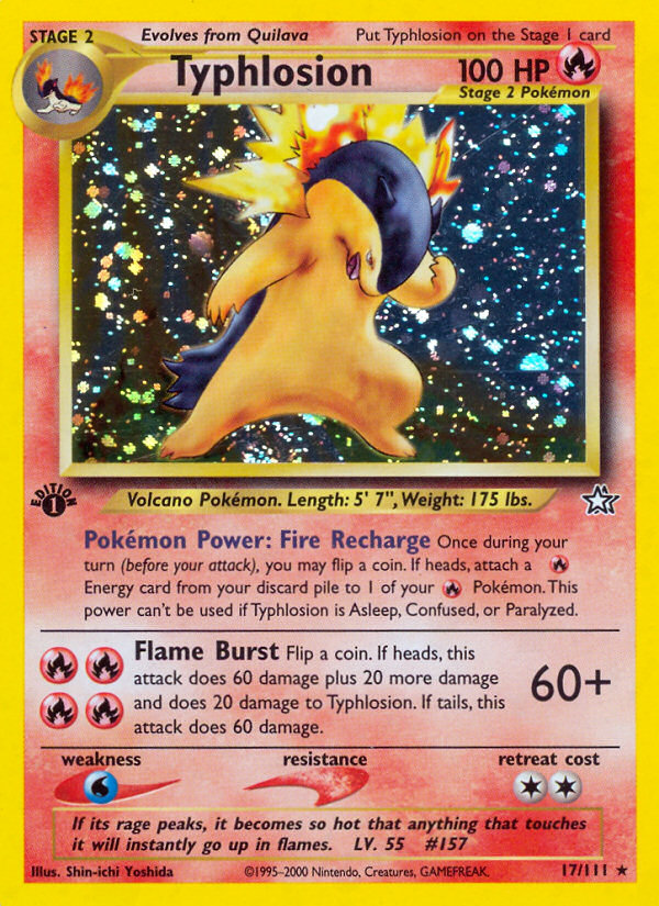 Typhlosion 17/111 Rare Holo | Neo Genesis | Pokemon Card