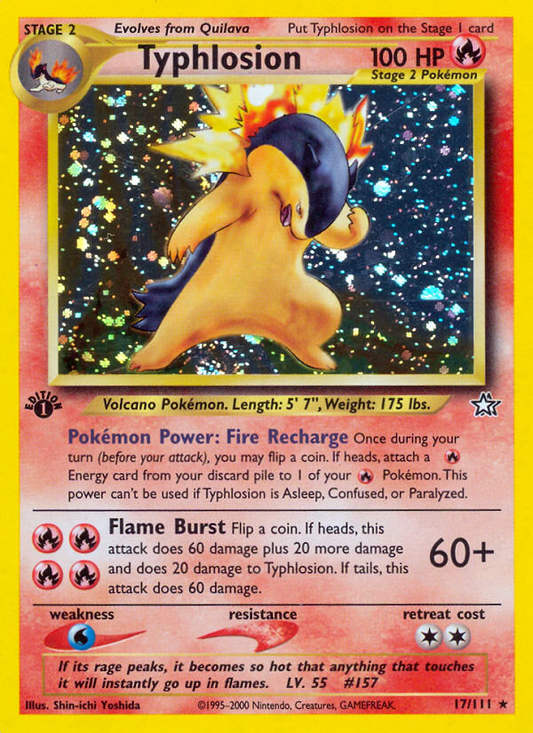 Typhlosion 17/111 Rare Holo | Neo Genesis | Pokemon Card