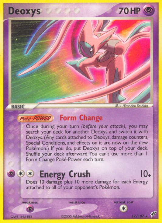 Deoxys 17/107 Rare | Deoxys | Pokemon Card
