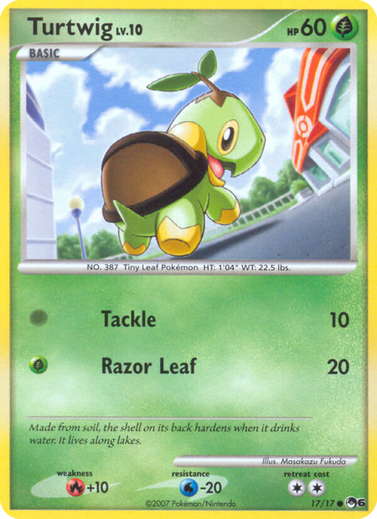 Turtwig 17/17 Common | POP Series 6 | Pokemon Card