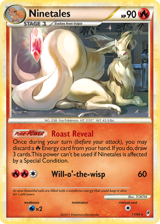 Ninetales 17/95 Rare Holo | Call of Legends | Pokemon Card