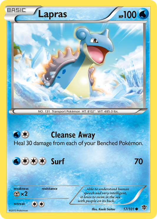 Lapras 17/101 Common | Plasma Blast | Pokemon Card