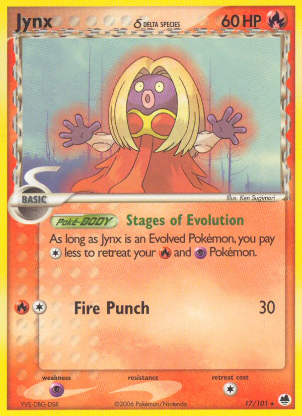 Jynx δ 17/101 Rare | Dragon Frontiers | Pokemon Card