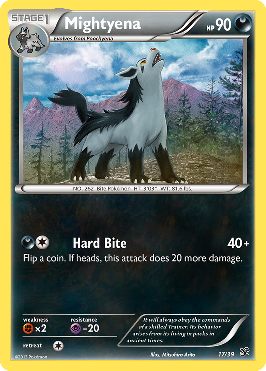 Mightyena 17/39 | Kalos Starter Set | Pokemon Card