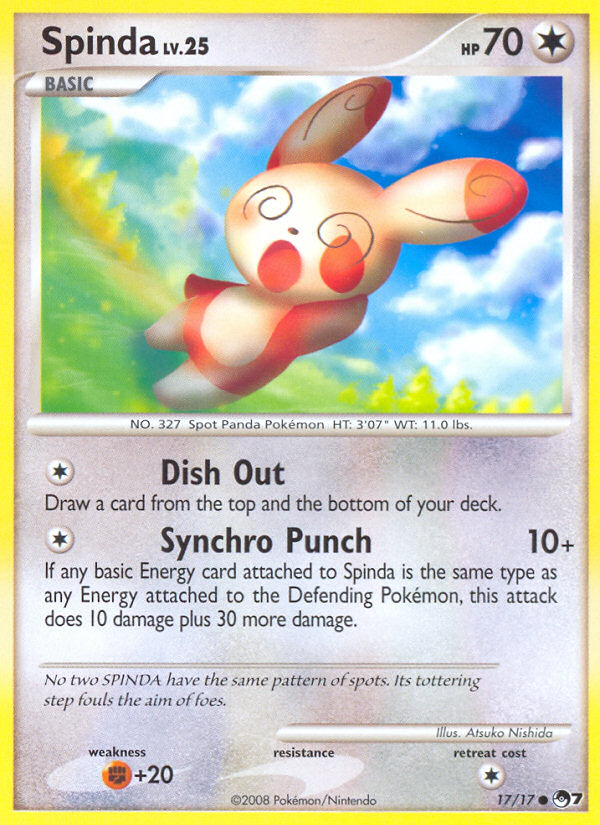 Spinda 17/17 Common | POP Series 7 | Pokemon Card