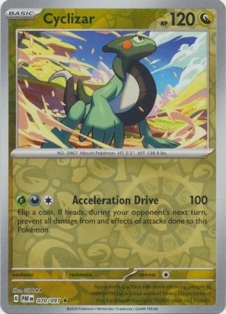 Cyclizar 70/91 Reverse Holo | Paldean Fates | Pokemon Card