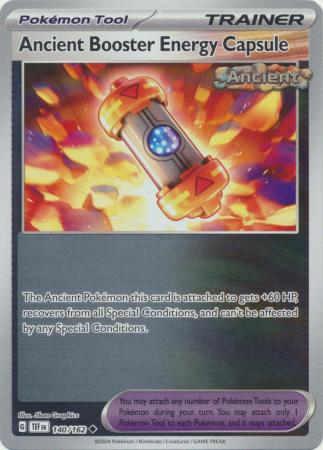 Ancient Booster Energy Capsule 140/162 Reverse Holo | Temporal Forces | Pokemon Card