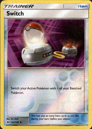 Switch 132/149 Reverse Holo | Sun & Moon | Pokemon Card