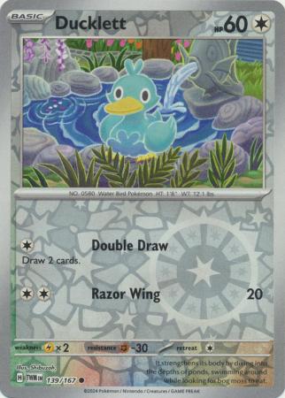 ducklett pokemon card | Cosmic Eclipse SV095/SV122 / Shiny Holo Rare Card Type / HP / Stage Ducklett