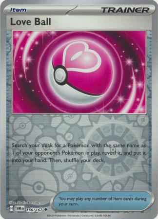 Love Ball 156/167 Reverse Holo | Twilight Masquerade | Pokemon Card