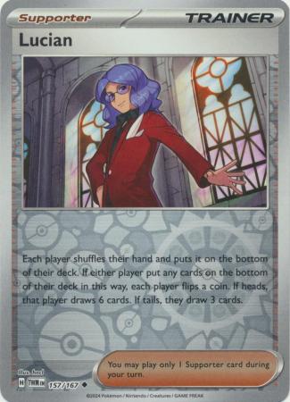 lucian pokemon card Pokmon TCG Lucian 208/167 Twilight Masquerade Ultra Rare MINT