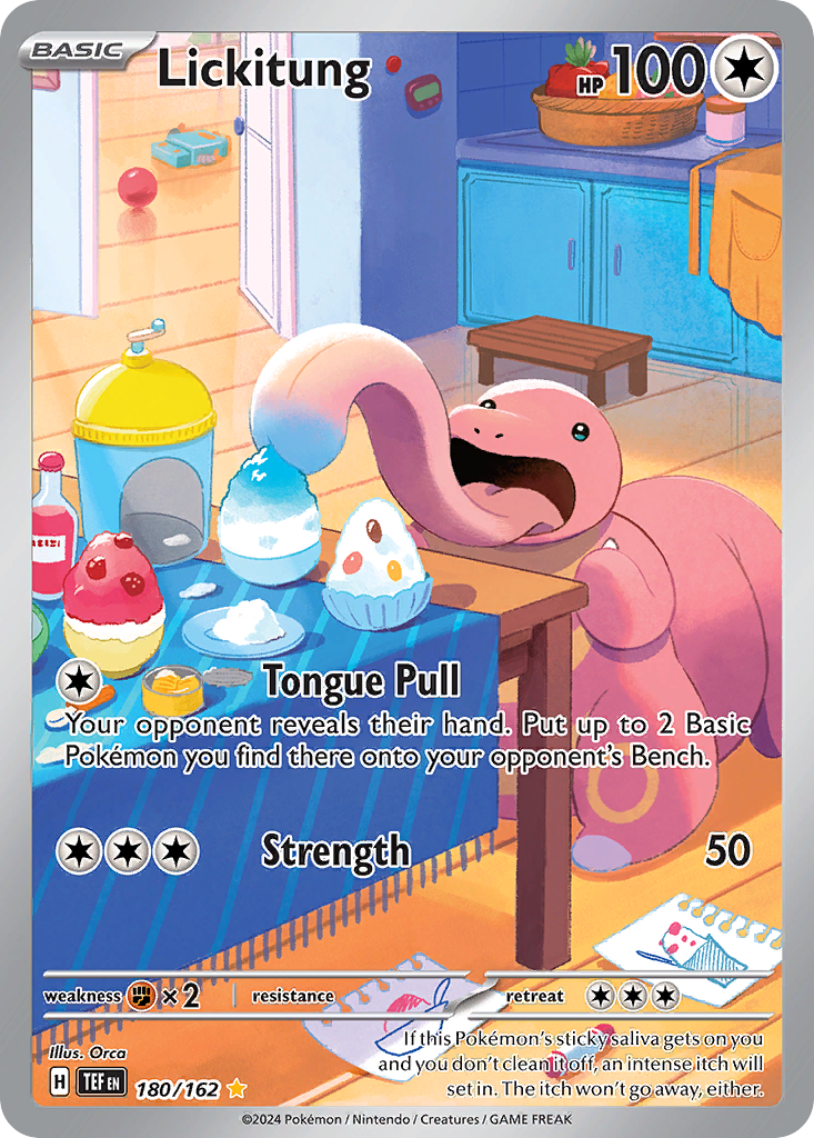 Lickitung 180/162 Illustration Rare | Temporal Forces | Pokemon Card