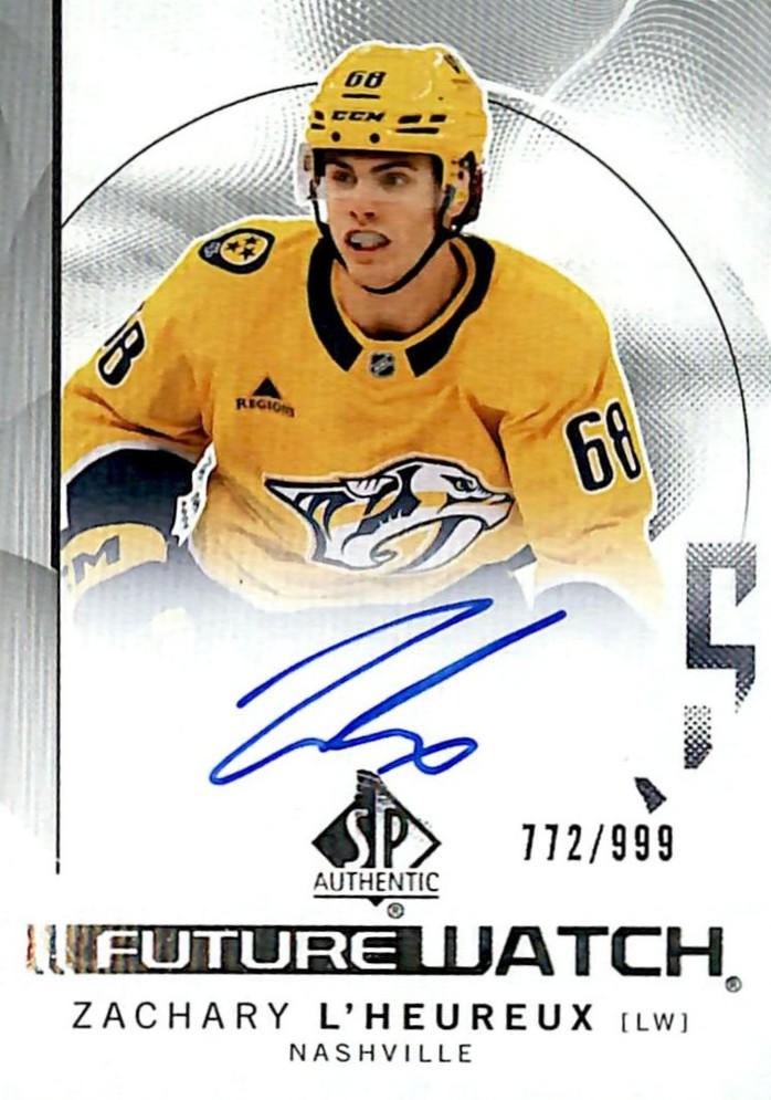 Zachary L'Heureux #181 Nashville Predators | 2024-25 SP Authentic | NHL Trading Card