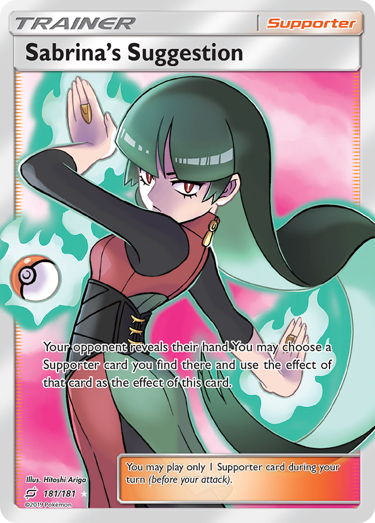 Sabrina's Suggestion 181/181 Rare Ultra | Team Up | Pokemon Card