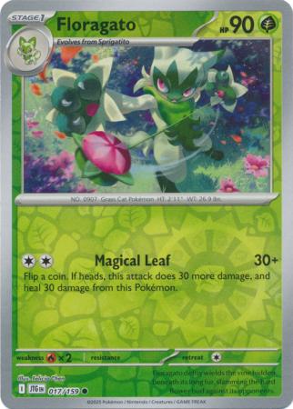 Floragato 17/159 Reverse Holo | Journey Together | Pokemon Card