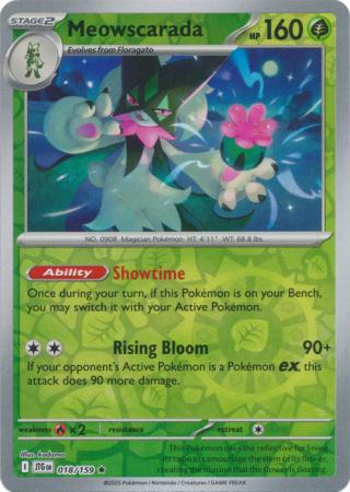 Meowscarada 18/159 Reverse Holo | Journey Together | Pokemon Card