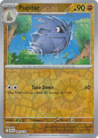 Pupitar 81/159 Reverse Holo | Journey Together | Pokemon Card