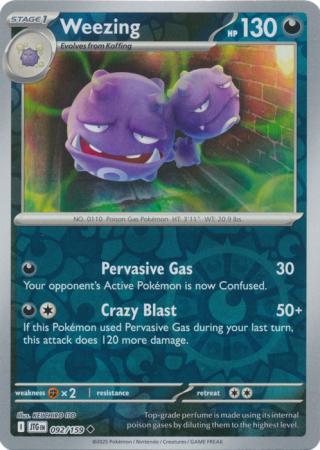 Weezing 92/159 Reverse Holo | Journey Together | Pokemon Card