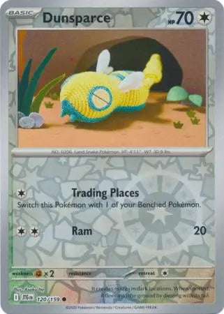 Dunsparce 120/159 Reverse Holo | Journey Together | Pokemon Card