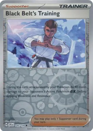 Black Belt's Training 145/159 Reverse Holo | Journey Together | Pokemon Card