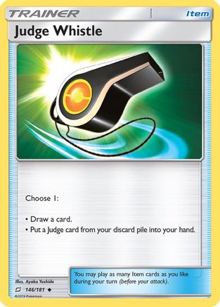 Judge Whistle 146/181 Reverse Holo | Team Up | Pokemon Card