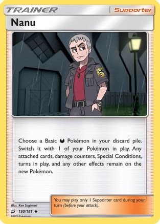 Nanu 150/181 Reverse Holo | Team Up | Pokemon Card