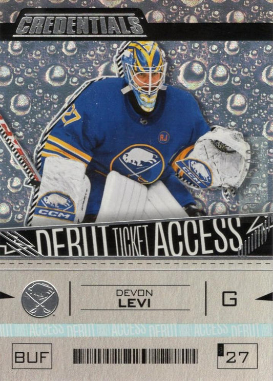 Devon Levi #183 Buffalo Sabres | 2023-24 Upper Deck Credentials | NHL Trading Card