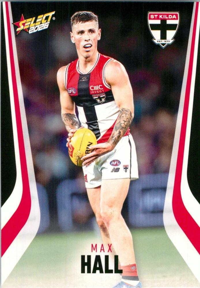 Max Hall #183 St. Kilda Saints | 2026 Select AFL Footy Stars | Trading Card
