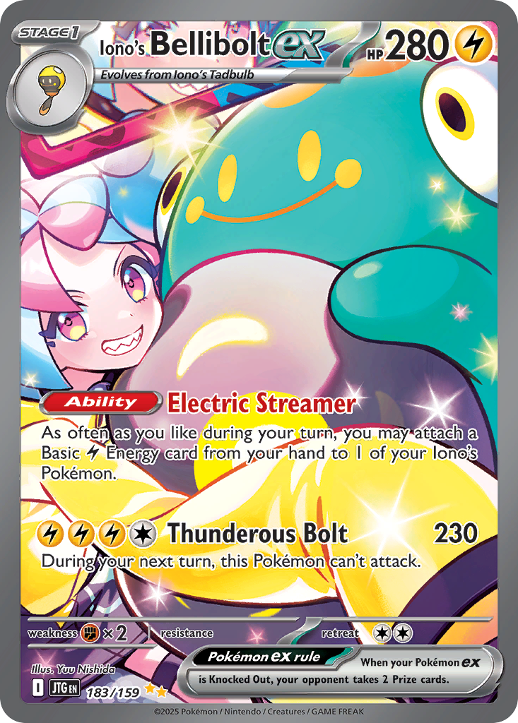 Iono's Bellibolt ex 183/159 Special Illustration Rare | Journey Together | Pokemon Card
